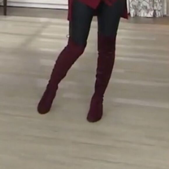 Marc Fisher Taupe Hulie Over The Knee Faux Suede Boots 8M new in Box - Picture 8 of 14